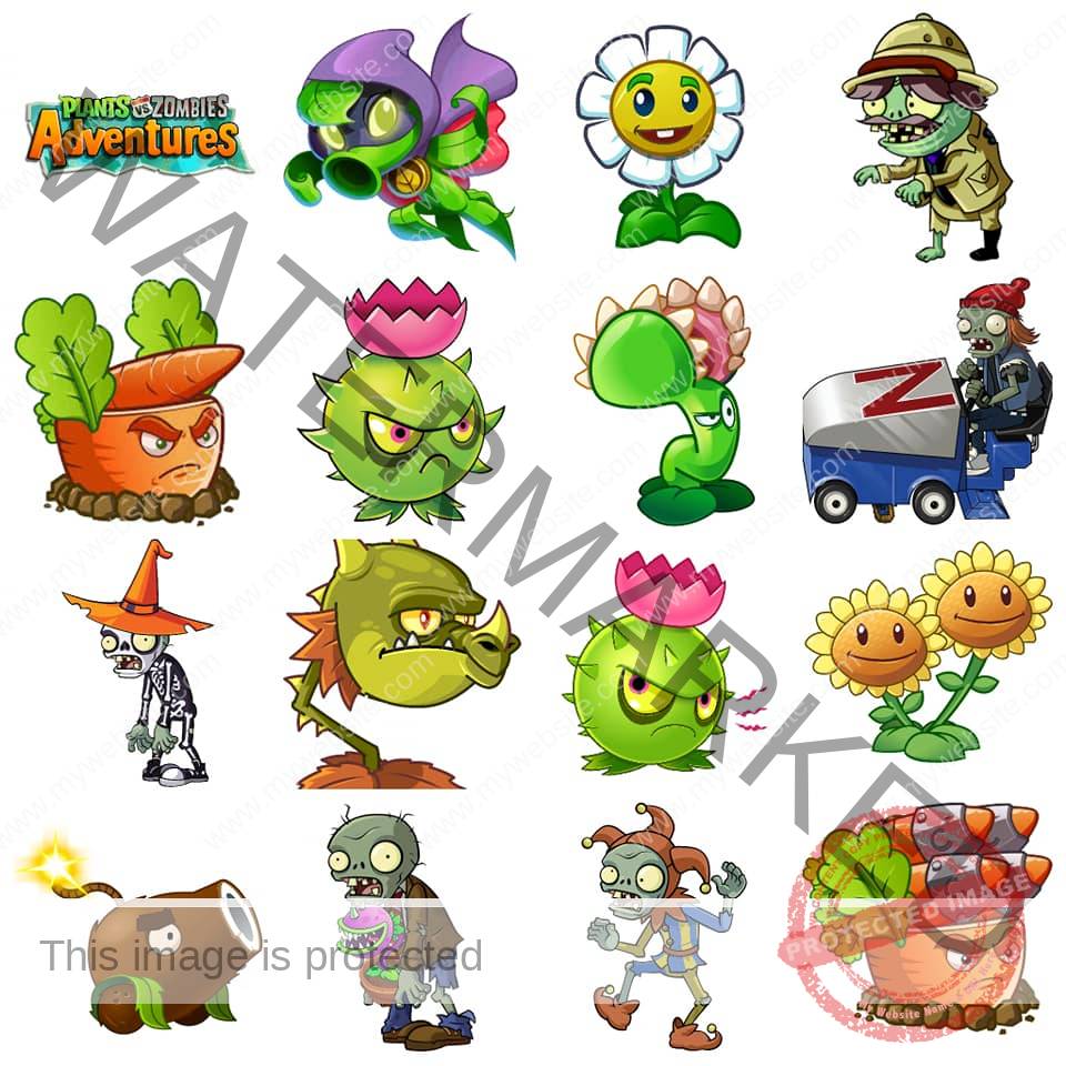 Mega Pack Dise Os Plantas Vs Zombies Plantillas De Dise Os Para